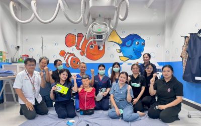 การอบรมการช่วยฟื้นคืนชีพ (CPR) ให้กับพนักงานศูนย์เอกซเรย์คอมพิวเตอร์ โรงพยาบาลแก้งคร้อ